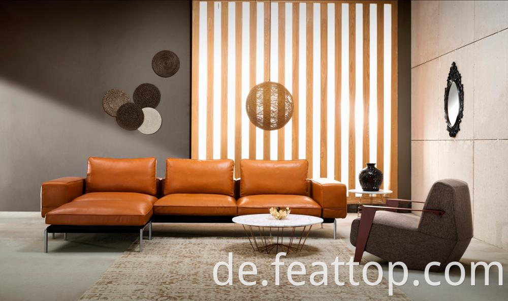 2017 Bürostil Freizeitmöbel gemütlich Lederbüro -Sofa